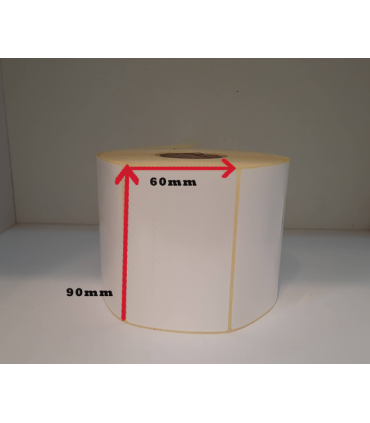 لیبل پی وی سی 60*90 میلیمتر - 1000 تایی