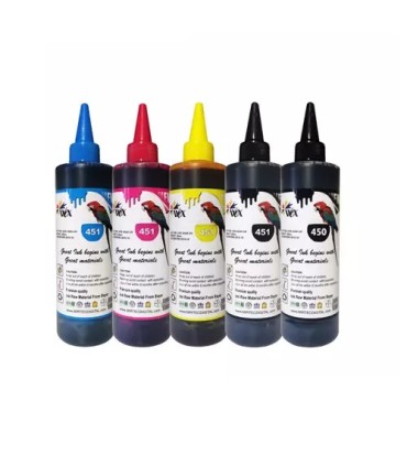 ست 5رنگ جوهر کانن 250 سی سی WOX