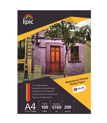 فتوگلاسه 200 گرم 100 برگی A4 - ipic